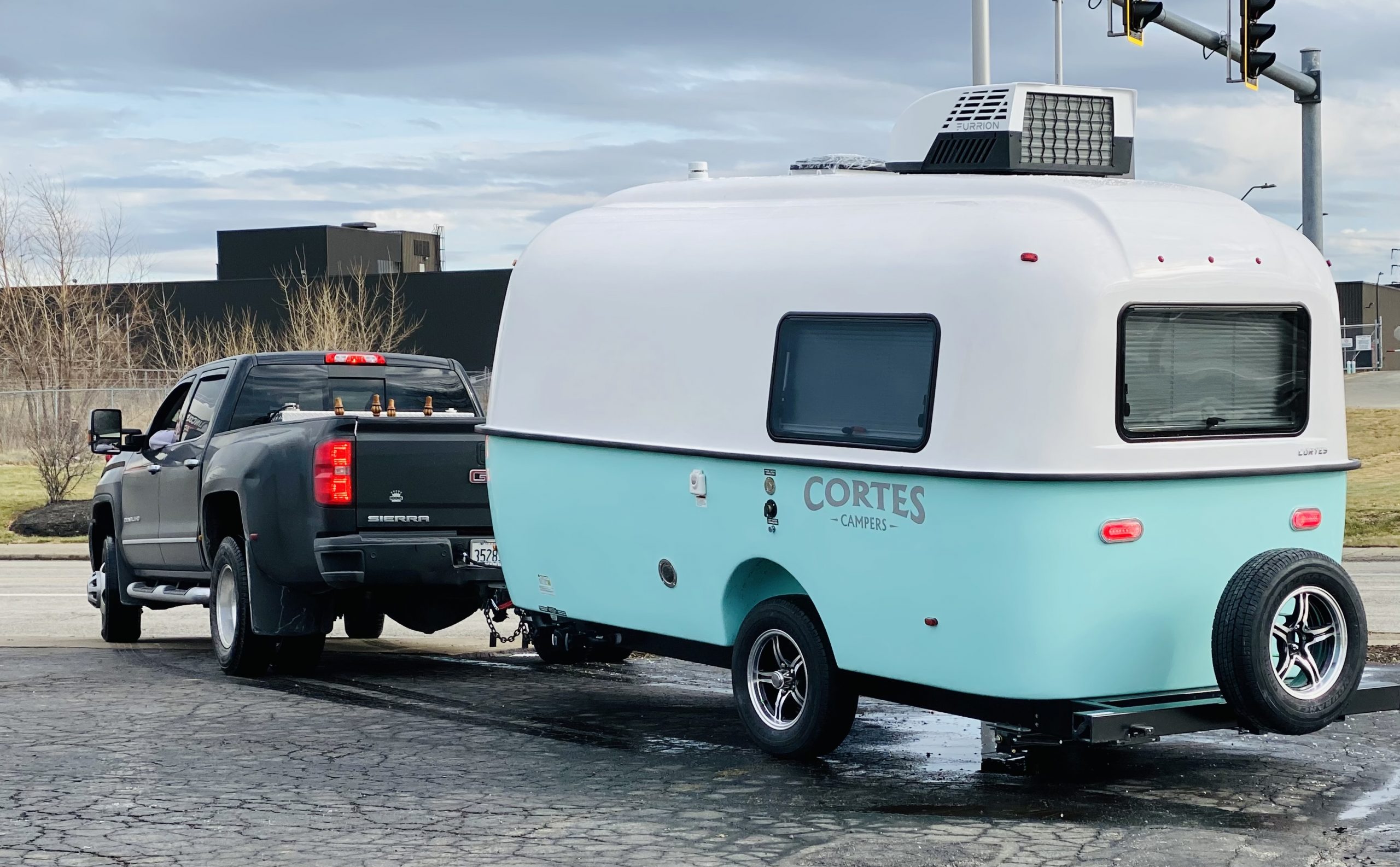 Cortes Campers White and SeaFoam Green